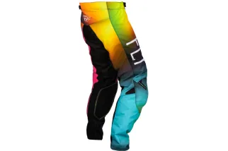 Pantalon enfant FLY RACING Kinetic Prodigy - Fuschia/Electric Blue/Hi-Vis