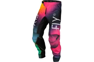 Pantalon enfant FLY RACING Kinetic Prodigy - Fuschia/Electric Blue/Hi-Vis