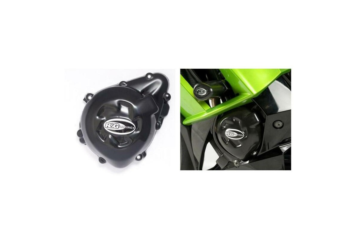 Couvre-carter gauche R&G RACING noir Kawasaki Z1000/SX