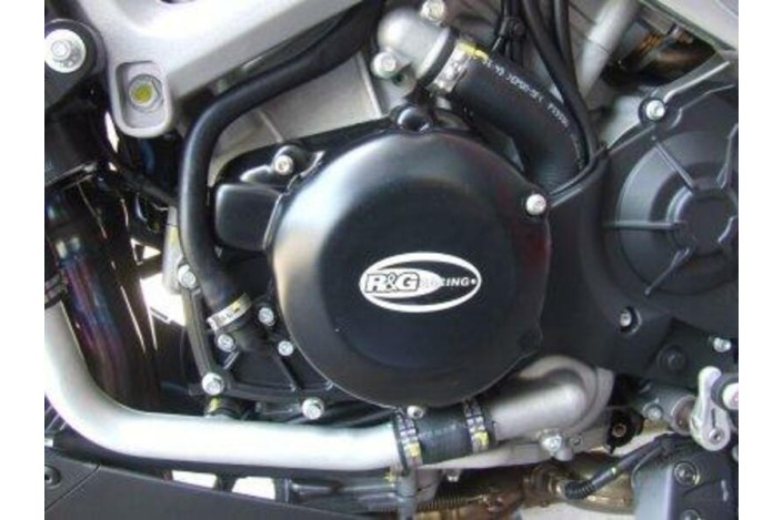 Couvre-carter gauche R&G RACING noir Aprilia RSV4/Tuono