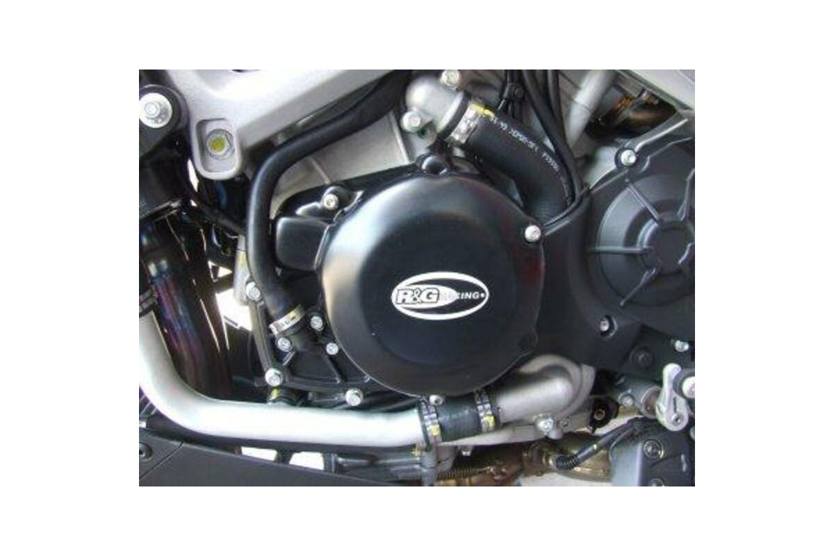 Couvre-carter gauche R&G RACING noir Aprilia RSV4/Tuono