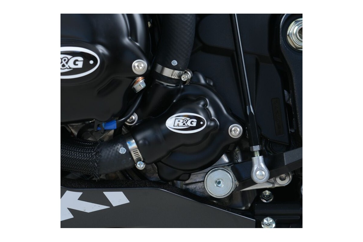 Couvre-carter gauche (pompe à eau) R&G RACING noir GSX-R 1000