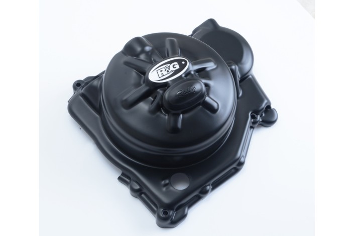Couvre-carter droit R&G RACING Race Series noir Aprilia Tuono V4