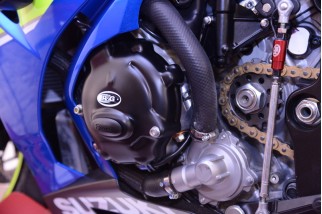 Couvre-carter gauche R&G RACING Race Series noir Suzuki GSX-R1000