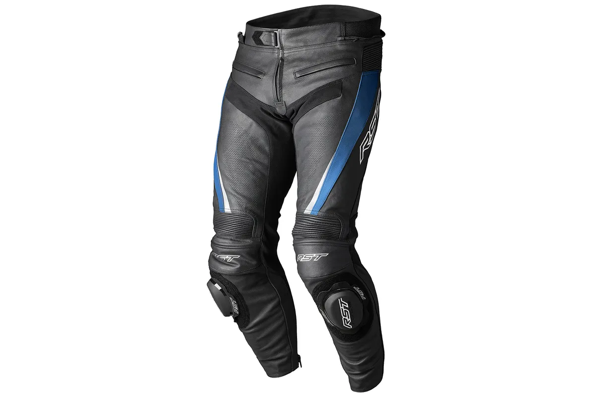 Pantalon cuir RST TracTech Evo 5 CE - bleu/noir/blanc
