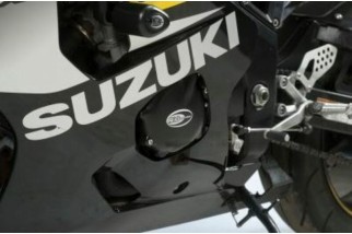 Kit couvre-carter R&G RACING noir Suzuki GSX-R600 (2 pièces)