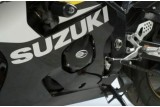 Kit couvre-carter R&G RACING noir Suzuki GSX-R600 (2 pièces)