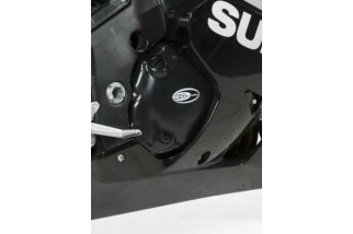 Kit couvre-carter R&G RACING noir Suzuki GSX-R600 (2 pièces)