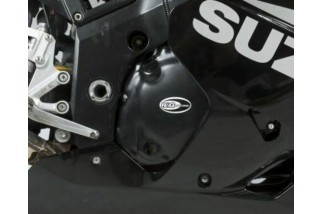 Kit couvre-carter R&G RACING noir Suzuki GSX-R600 (2 pièces)