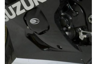Kit couvre-carter R&G RACING noir Suzuki GSX-R600 (2 pièces)