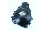 Couvre-carter gauche R&G RACING Race Series noir Triumph