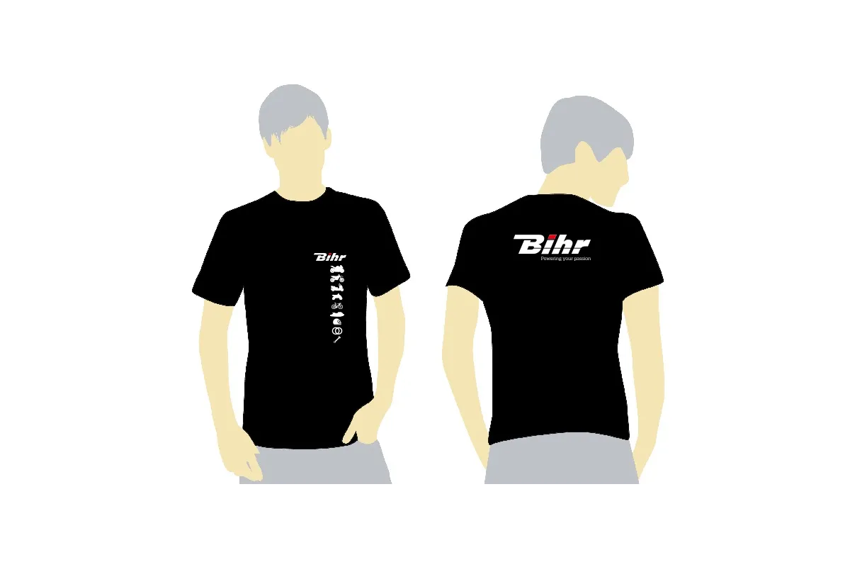 T-Shirt BIHR noir 2019 - Taille M