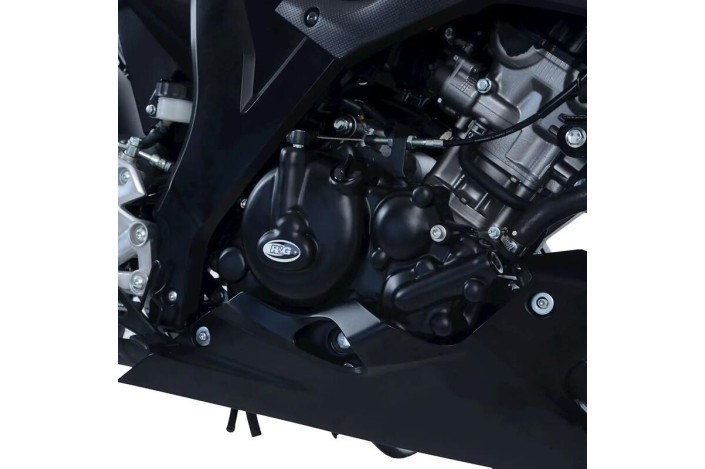 Couvre-carter droit (embrayage) R&G RACING noir Suzuki GSX-R125
