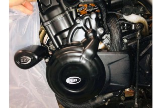 Couvre-carter gauche R&G RACING noir Honda CBR400/500