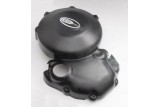 Couvre-carter gauche R&G RACING noir Triumph Daytona/Street Triple 675
