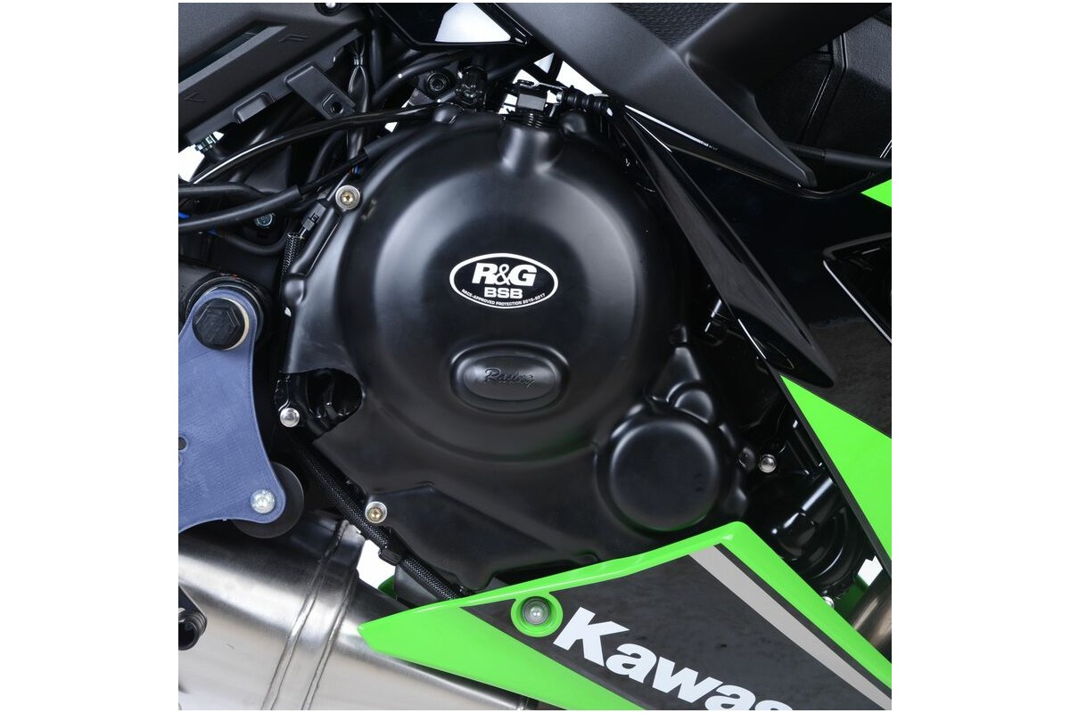 Couvre-carter droit R&G RACING Race Series noir Kawasaki