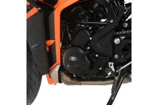 Couvre-carter gauche (embrayage) R&G RACING noir Husqvarna