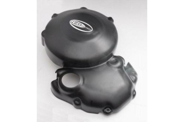 Couvre-carter droit R&G RACING noir Triumph Street Triple/Daytona 675
