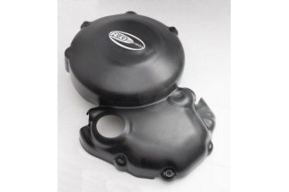 Couvre-carter droit R&G RACING noir Triumph Street Triple/Daytona 675