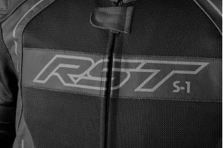 Veste cuir RST S-1 Mesh CE homme - noir