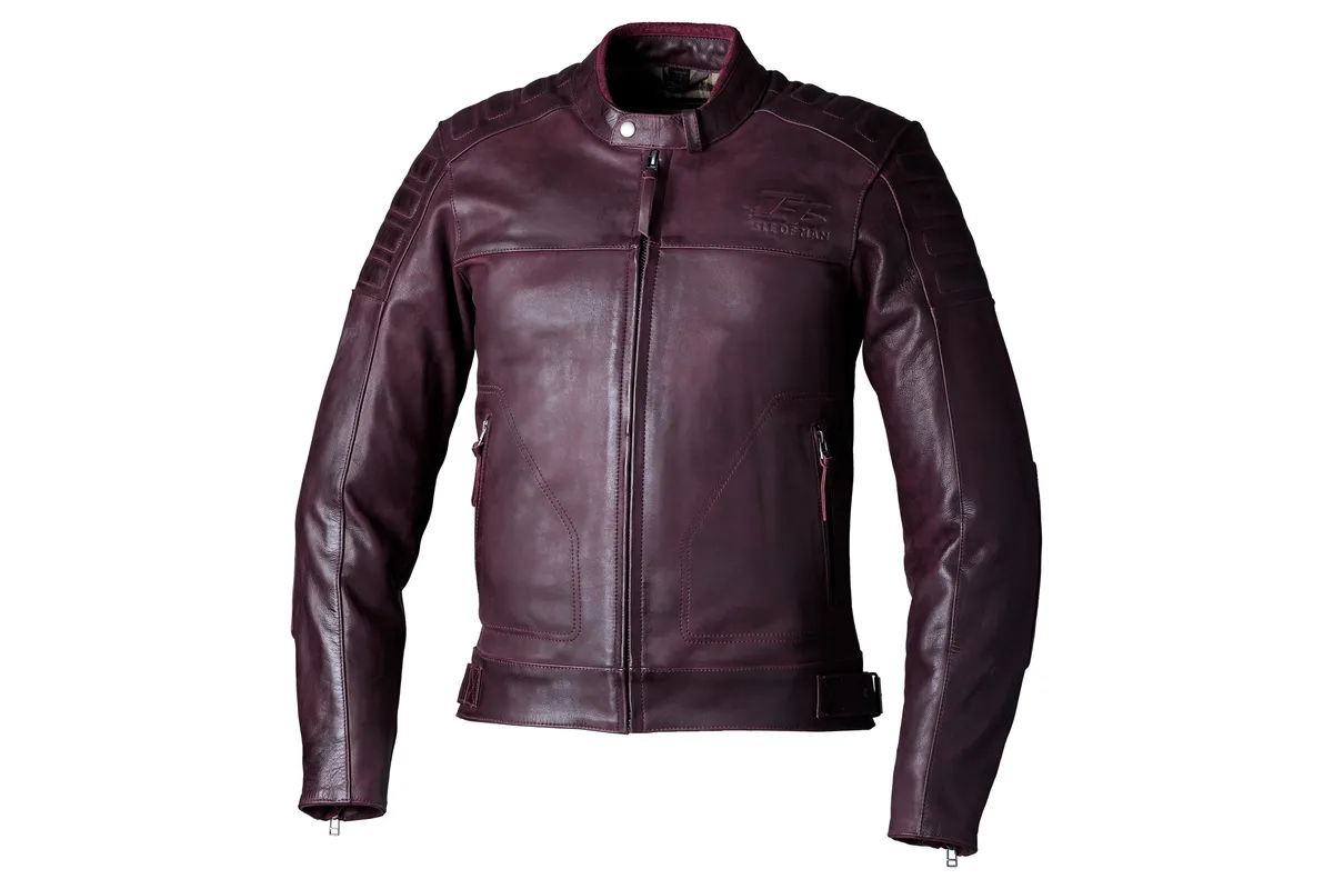 Veste RST Brandish2 cuir CE homme - Oxblood