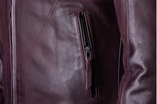 Veste RST Brandish2 cuir CE homme - Oxblood