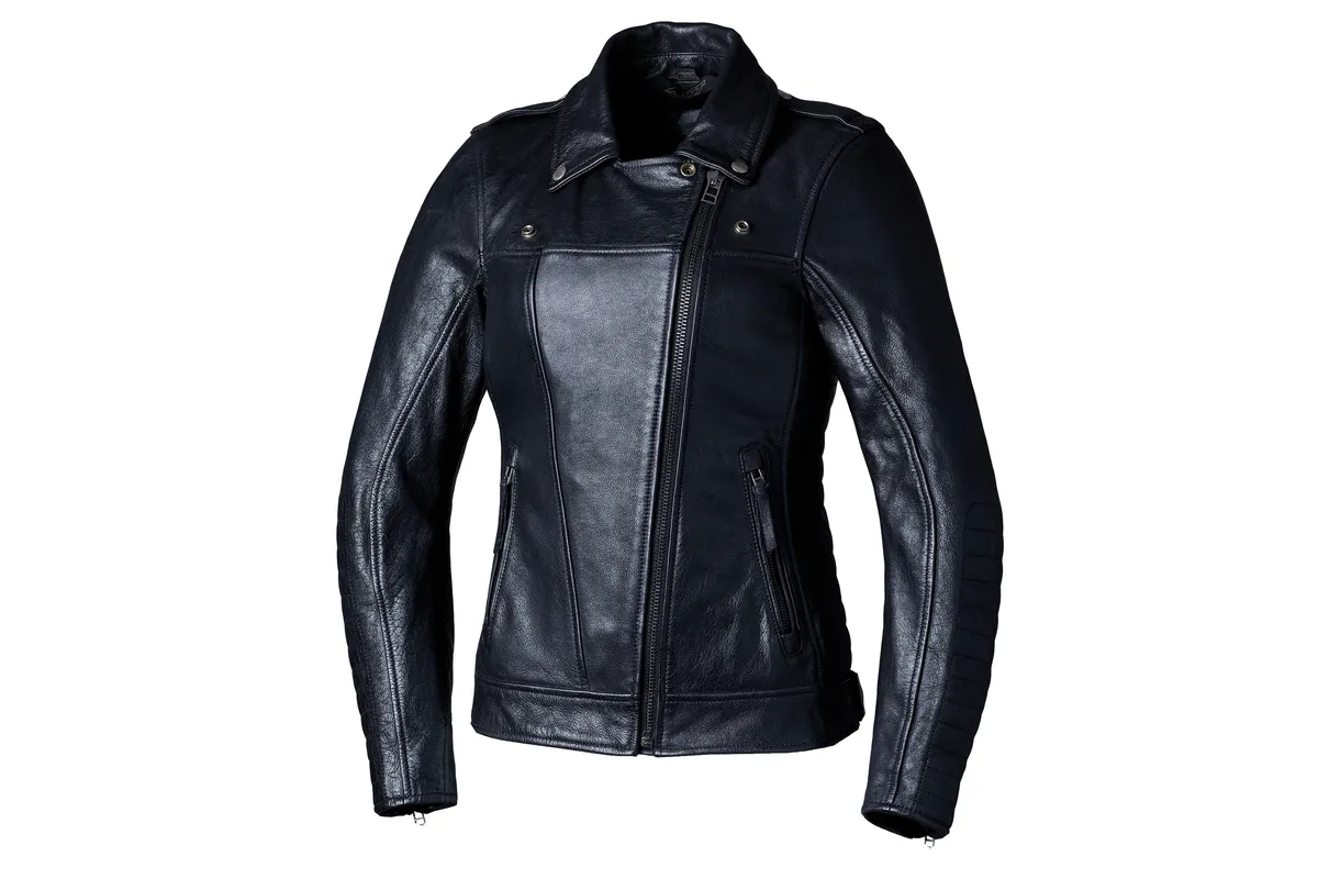Veste RST Ripley2 cuir CE femme - Noir