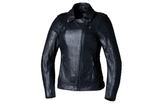 Veste RST Ripley2 cuir CE femme - Noir