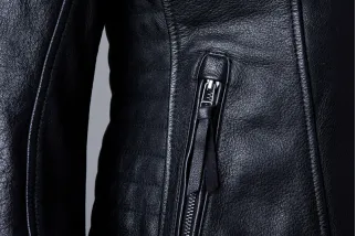 Veste RST Ripley2 cuir CE femme - Noir