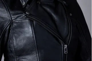 Veste RST Ripley2 cuir CE femme - Noir