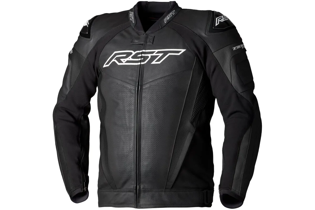 Veste cuir RST TracTech Evo 5 CE homme - noir/noir/noir