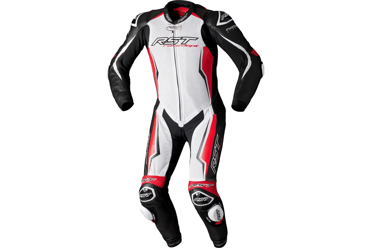 Combinaison RST V4.1 EVO Kangaroo airbag homme CE - blanc/rouge/noir