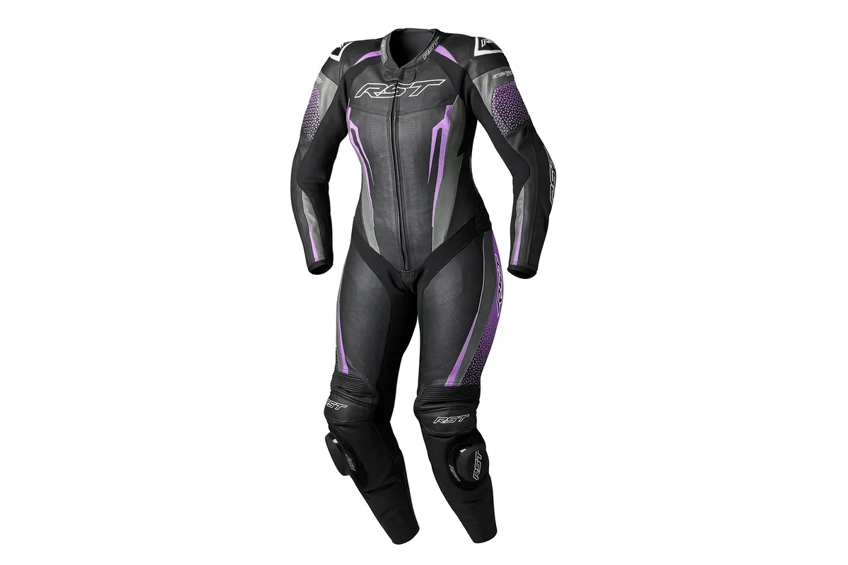 Combinaison femme RST TracTech Evo 5 CE - noir/fuchsia/gris