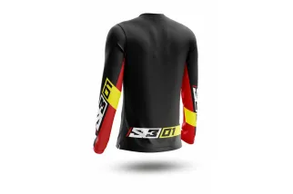 Maillot S3 Collection 01 - noir/rouge taille L