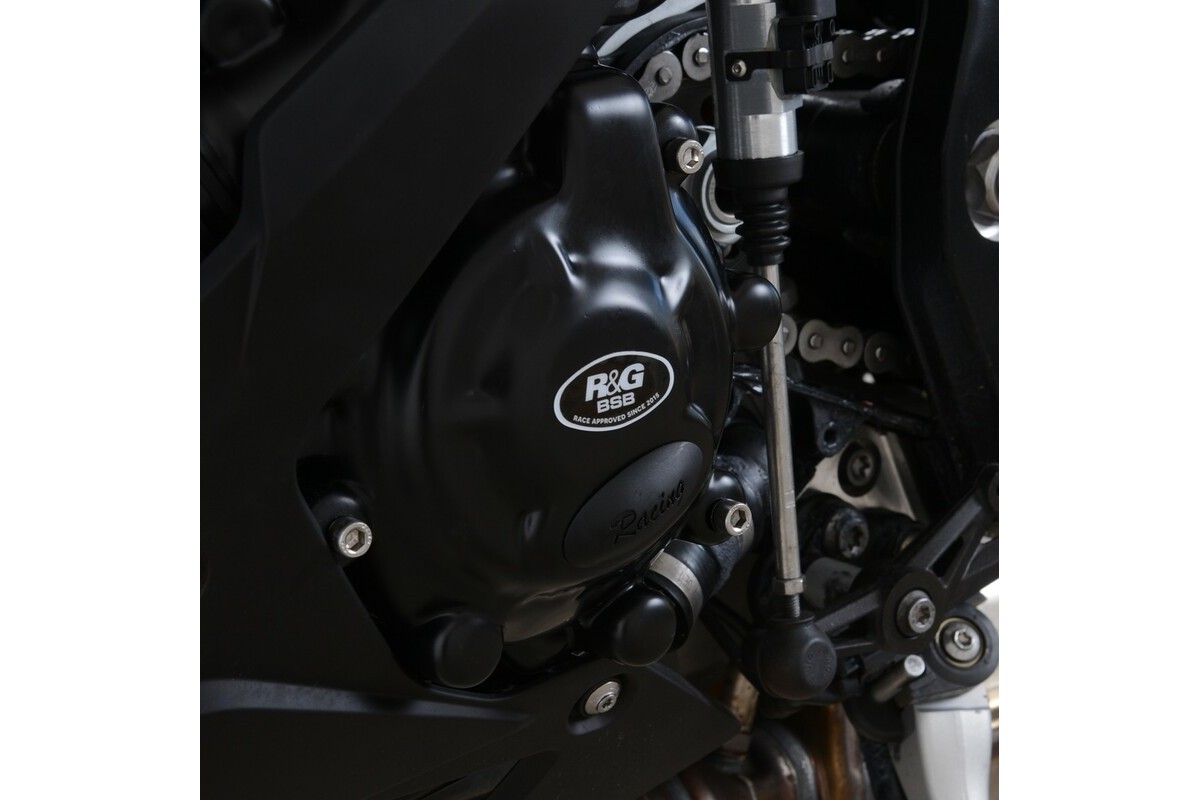 Couvre-carter gauche (alternateur) R&G RACING Race Series noir BMW S1000RR