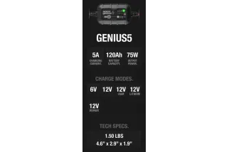 Chargeur de batterie intelligent NOCO Genius5 6/12V 5A