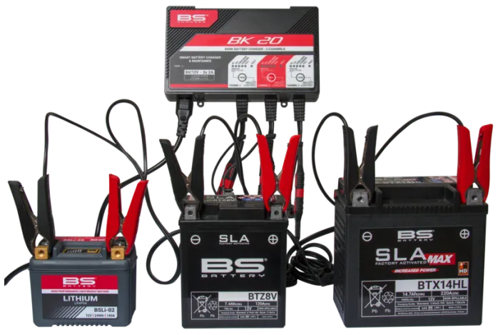 Chargeur de batterie intelligent BS BATTERY BK20 6V/12V 3x2A