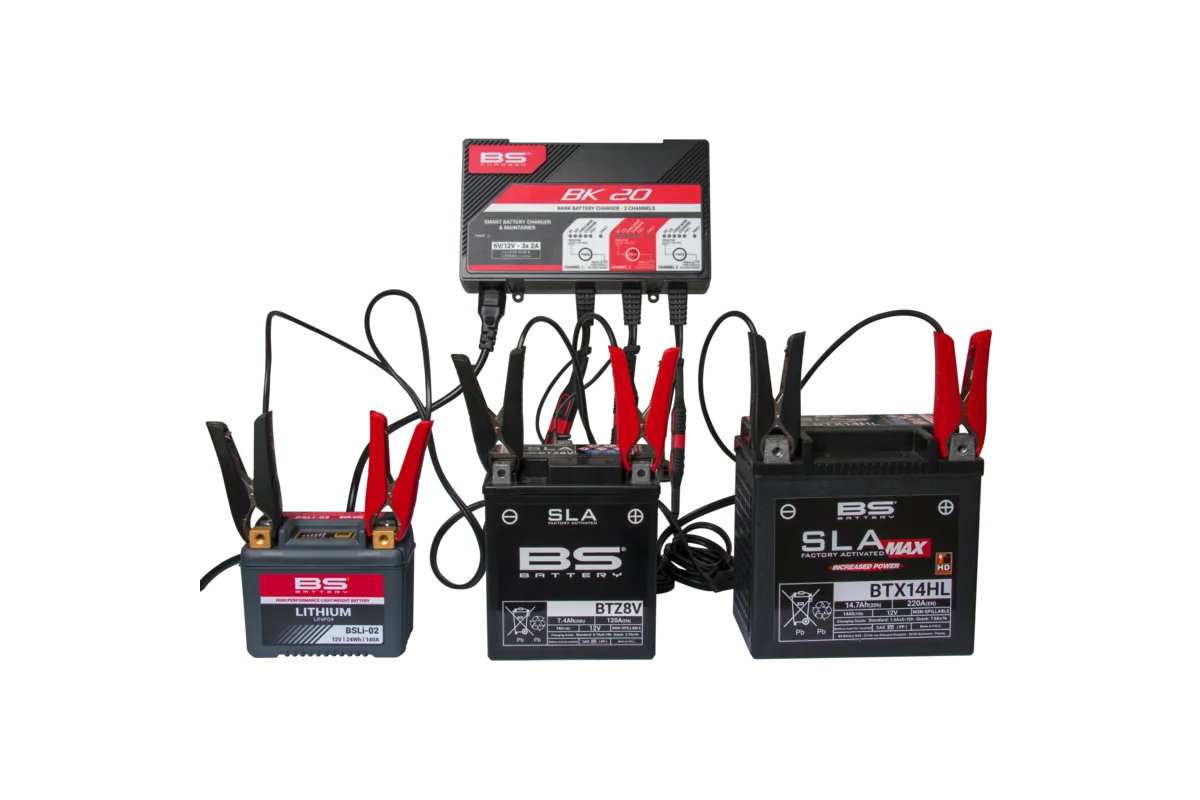 Chargeur de batterie intelligent BS BATTERY BK20 6V/12V 3x2A