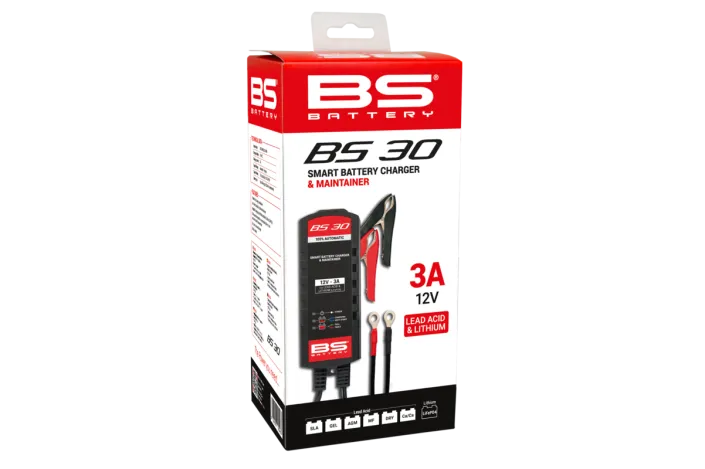 Chargeur de batterie intelligent BS BATTERY BS30 - 12V 3A