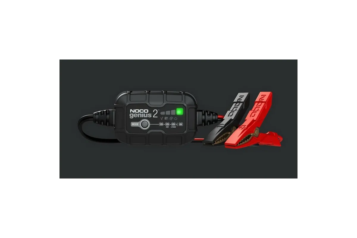 Chargeur de batterie intelligent montage avec pinces NOCO Genius2 6/12V 2A