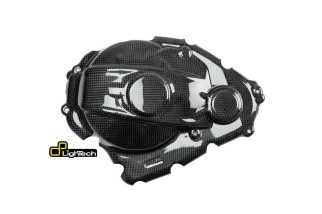 Couvre-carter embrayage LIGHTECH carbone brillant