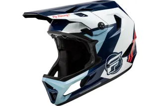 Casque enfant vélo FLY RACING Rayce - rouge/blanc/bleu