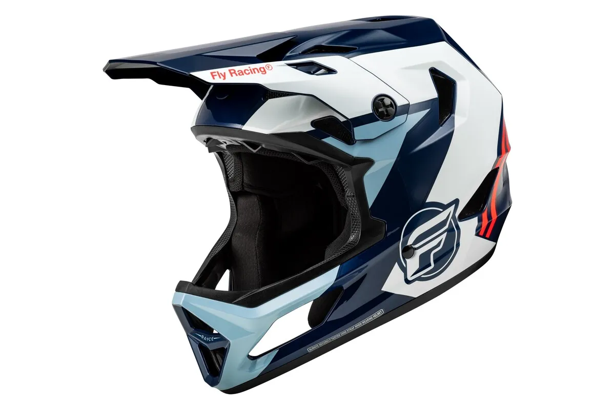 Casque vélo FLY RACING Rayce - rouge/blanc/bleu