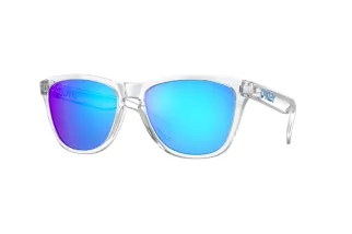 Lunettes de soleil OAKLEY Frogskins - verres Prizm Sapphire, monture Crystal Clear