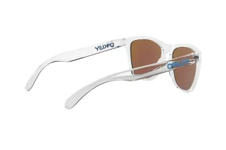 Lunettes de soleil OAKLEY Frogskins - verres Prizm Sapphire, monture Crystal Clear