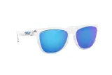 Lunettes de soleil OAKLEY Frogskins - verres Prizm Sapphire, monture Crystal Clear