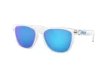 Lunettes de soleil OAKLEY Frogskins - verres Prizm Sapphire, monture Crystal Clear