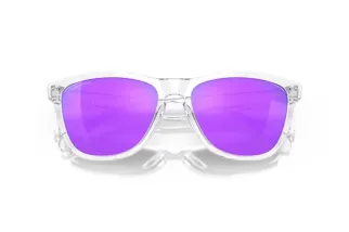 Lunettes de soleil OAKLEY Frogskins - verres Prizm Violet, monture Polished Clear