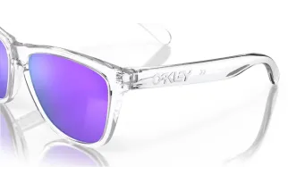Lunettes de soleil OAKLEY Frogskins - verres Prizm Violet, monture Polished Clear