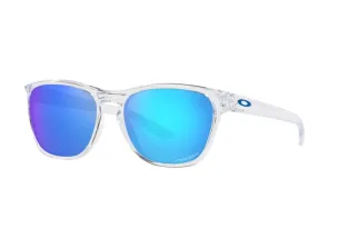 Lunettes de soleil OAKLEY Manorburn - verres Prizm Sapphire, monture Polished Clear